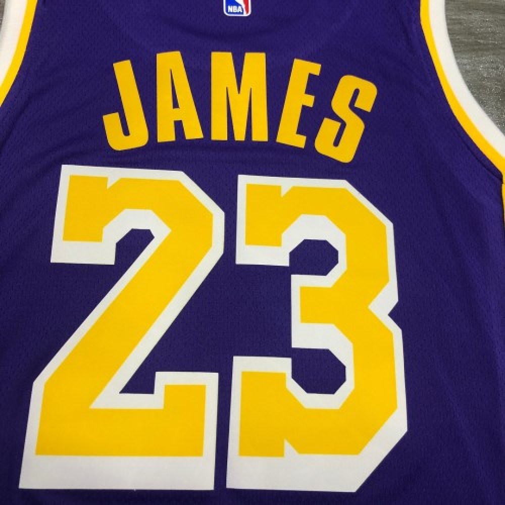 Men's Los Angeles Lakers LeBron James #23 Jordan Purple 20/21 Swingman Jersey - Statement Edition-Pro Kit Vault | Brand New 26/27 Sports Jerseys